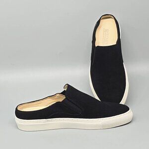 Skechers Vaso Mitad Black Suede Slip on Mule Sneakers 49745 Women's Size 6.5